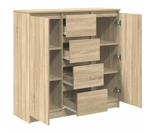 Kumode Ar Atvilktnēm, 100,5X35X98,5 Cm, Inženierijas Koks Vidaxl