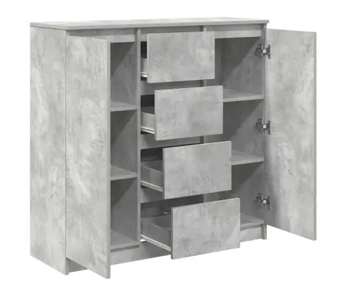 Kumode Ar Atvilktnēm, 100,5X35X98,5 Cm, Inženierijas Koks Vidaxl