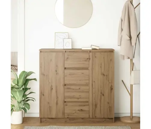 Šoninė Spintelė Su Stalčiais, 100,5X35X98,5 cm Mediena