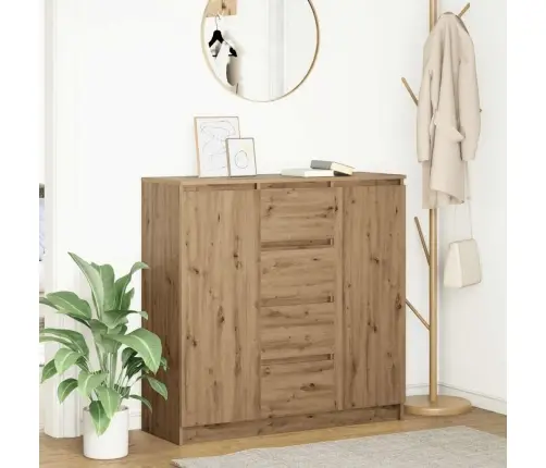 Šoninė Spintelė Su Stalčiais, 100,5X35X98,5 cm Mediena