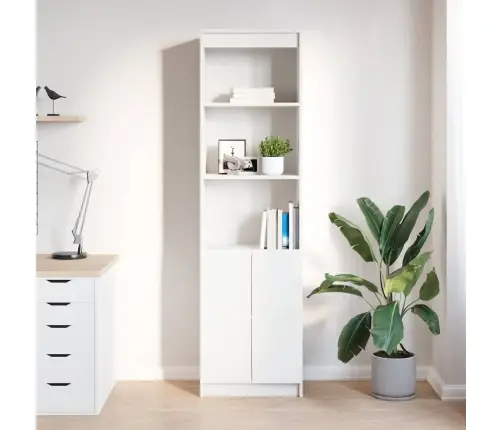 Augstais Skapītis, Balts, 50X35X180 Cm Inženierijas Koks Vidaxl