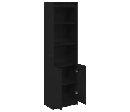 Augstais Skapītis, Melns Ozols, 50X35X180 Cm Inženierijas Koks Vidaxl