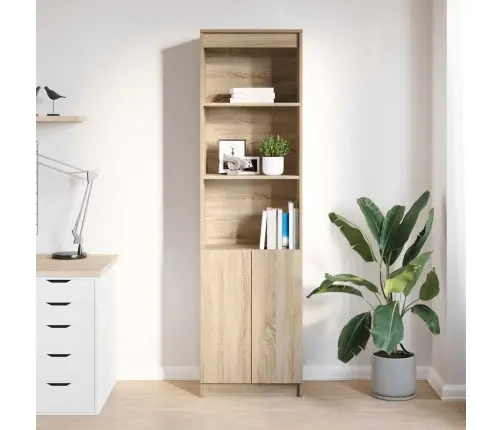 Augstais Skapītis, Ozolkoka Krāsa 50X35X180Cm Inženierijas Koks Vidaxl