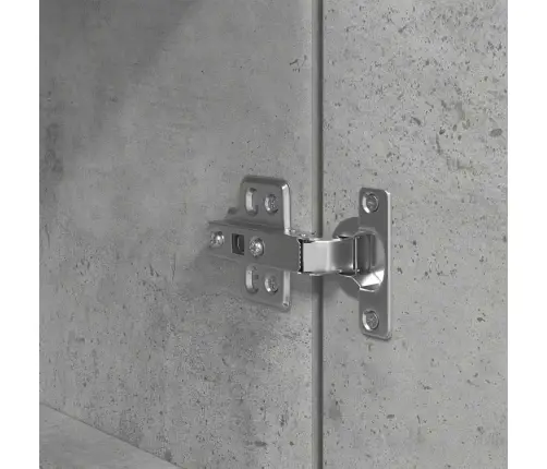 Komoda, Betono Pilkos Spalvos, 50X35X180 Cm Apdirbta Mediena