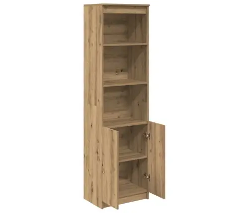 Augstais Skapītis, Koka Krāsa, 50X35X180 Cm, Inženierijas Koks Vidaxl