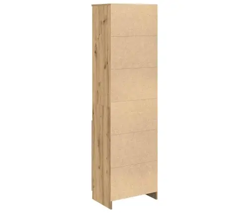 Augstais Skapītis, Koka Krāsa, 50X35X180 Cm, Inženierijas Koks Vidaxl