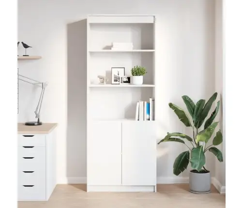 Augstais Skapītis, Balts, 70X35X180 Cm Inženierijas Koks Vidaxl