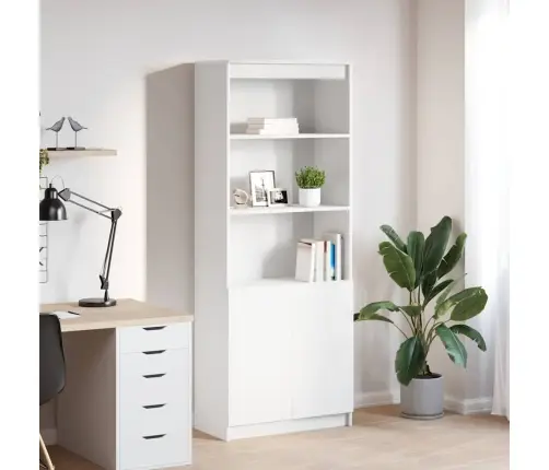 Augstais Skapītis, Balts, 70X35X180 Cm Inženierijas Koks Vidaxl