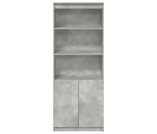 Kõrge Kapp, Betoonhall, 70 X 35 X 180 cm Tehispuit