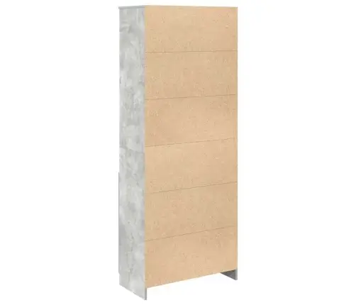 Kõrge Kapp, Betoonhall, 70 X 35 X 180 cm Tehispuit