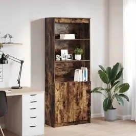 Augstais Skapītis Ozolkoka Krāsa 70X35X180 Cm Inženierijas Koks Vidaxl