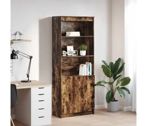 Augstais Skapītis Ozolkoka Krāsa 70X35X180 Cm Inženierijas Koks Vidaxl