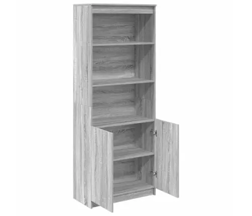 Komoda, Pilkos Ąžuolo Spalvos, 70X35X180cm Apdirbta Mediena Komoda, Pilkos Ąžuolo Spalvos, 70X35X180cm Apdirbta Mediena