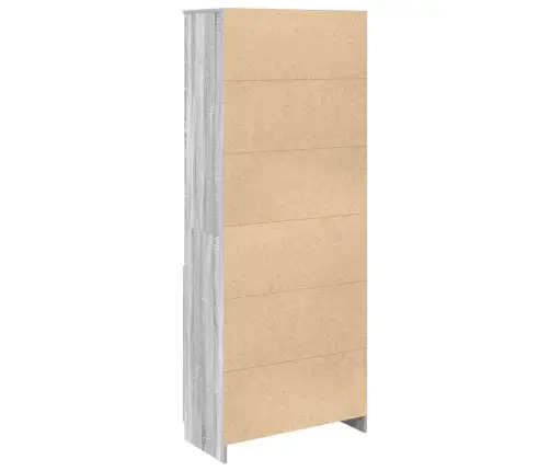 Komoda, Pilkos Ąžuolo Spalvos, 70X35X180cm Apdirbta Mediena Komoda, Pilkos Ąžuolo Spalvos, 70X35X180cm Apdirbta Mediena