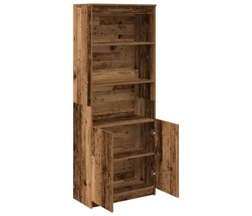 Augstais Skapītis, Veca Koka, 70X35X180 Cm Inženierijas Koks Vidaxl