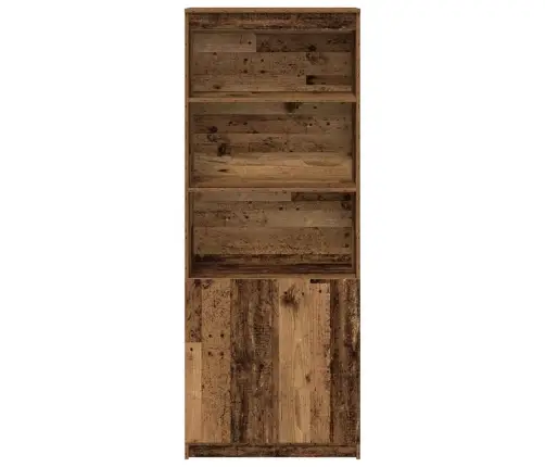 Augstais Skapītis, Veca Koka, 70X35X180 Cm Inženierijas Koks Vidaxl