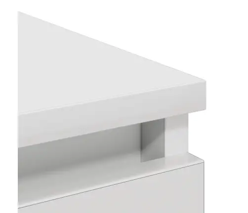 Kumode, Balta, 80X35X99 Cm, Inženierijas Koks Vidaxl