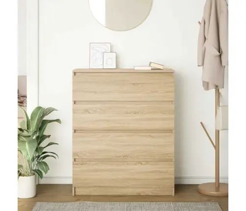 Indauja Sonoma Ąžuolas 80X35X99 Cm Inžinerinė Mediena