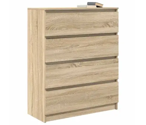 Indauja Sonoma Ąžuolas 80X35X99 Cm Inžinerinė Mediena