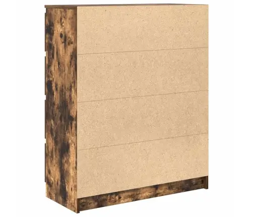 Kumode, Ozolkoka Krāsa, 80X35X99 Cm, Inženierijas Koks Vidaxl