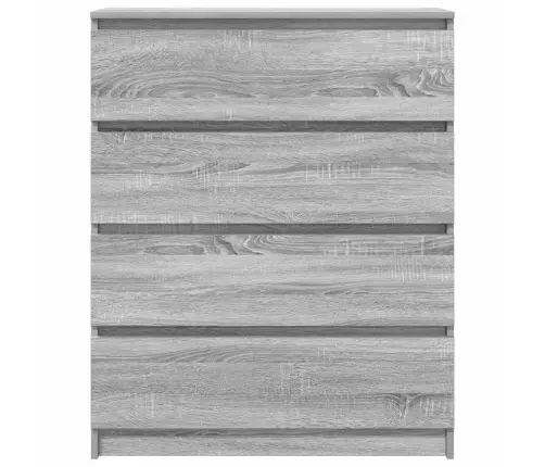 Kumode, Pelēka Ozolkoka, 80X35X99 Cm, Inženierijas Koks Vidaxl