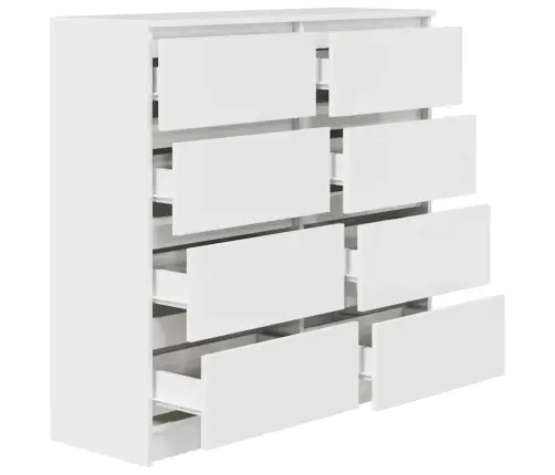 Bufete Balts 100X35X99 Cm Engineered Wood Vidaxl Bufete Balts 100X35X99 Cm Engineered Wood Vidaxl