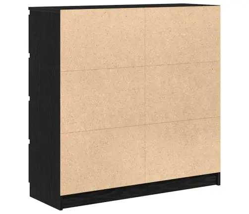Bufete Melns Ozols 100X35X99 Cm Engineered Wood Vidaxl