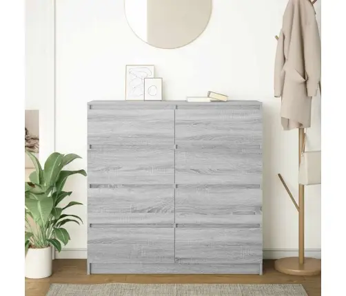 Bufete Pelēks Sonoma 100X35X99 Cm Engineered Wood Vidaxl