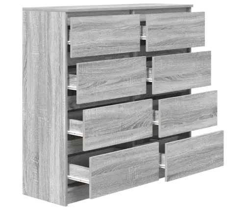 Bufete Pelēks Sonoma 100X35X99 Cm Engineered Wood Vidaxl