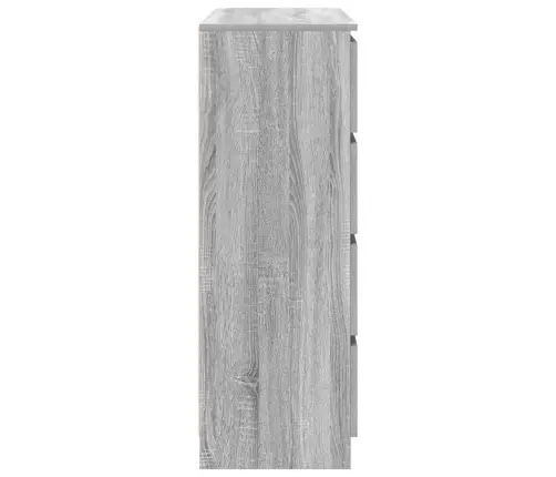 Bufete Pelēks Sonoma 100X35X99 Cm Engineered Wood Vidaxl