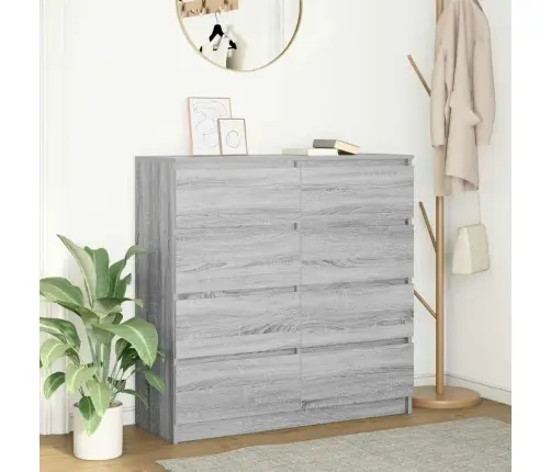 Bufete Pelēks Sonoma 100X35X99 Cm Engineered Wood Vidaxl