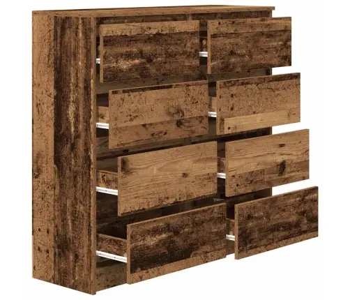 Bufete Old Wood 100X35X99 Cm Engineered Wood Vidaxl