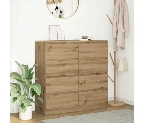 Bufete Artisan Oak 100X35X99 Cm Engineered Wood Vidaxl