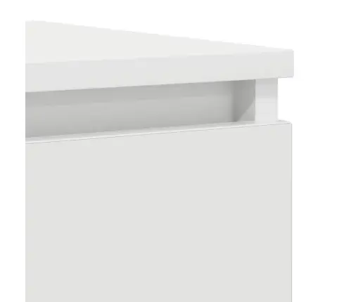 Kumode, Balta, 100X35X76 Cm, Inženierijas Koks Vidaxl