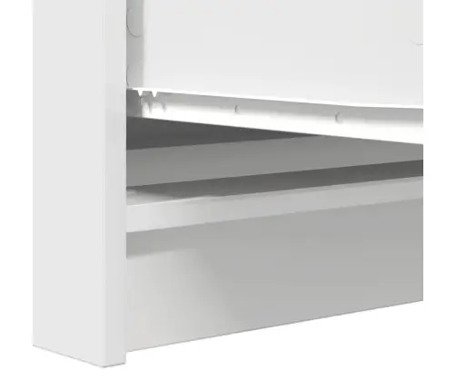 Kumode, Balta, 100X35X76 Cm, Inženierijas Koks Vidaxl