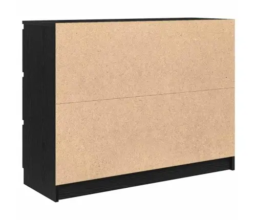 Kumode, Melns Ozols, 100X35X76 Cm, Inženierijas Koks Vidaxl