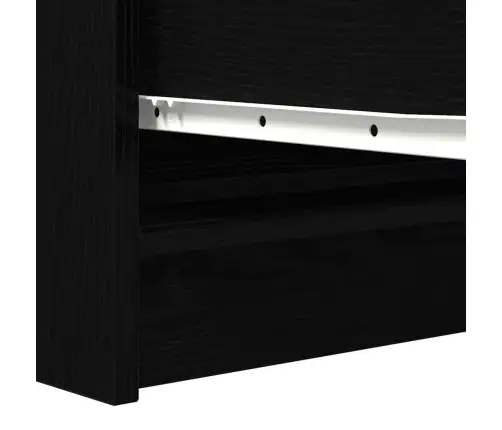 Kumode, Melns Ozols, 100X35X76 Cm, Inženierijas Koks Vidaxl