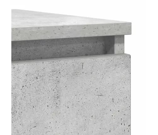 Kumode, Betona Pelēka, 100X35X76 Cm, Inženierijas Koks Vidaxl