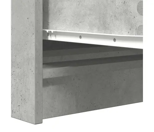 Kumode, Betona Pelēka, 100X35X76 Cm, Inženierijas Koks Vidaxl