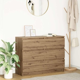 Kumode, Koka Krāsa, 100X35X76 Cm, Inženierijas Koks Vidaxl