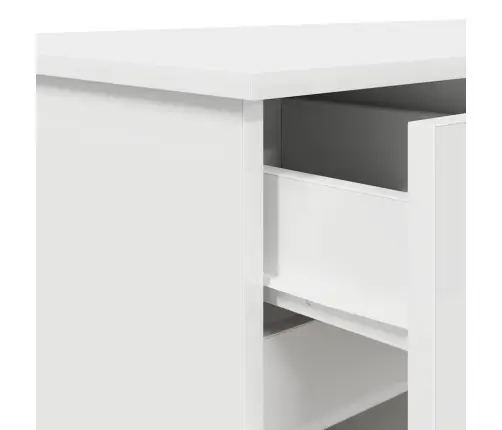 Galda Balts 140X49X76 Cm Inženierijas Koks Vidaxl