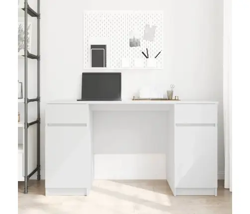 Galda Balts 140X49X76 Cm Inženierijas Koks Vidaxl