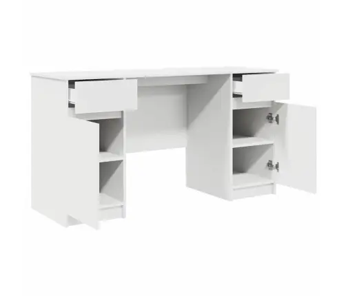Galda Balts 140X49X76 Cm Inženierijas Koks Vidaxl
