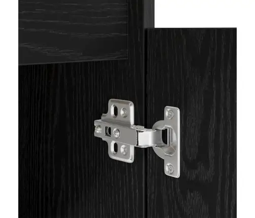 Galds Melns Ozols 140X49X76 Cm Inženierijas Koks Vidaxl