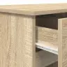 Laud Sahtliga Riiuliga Sonoma Tamm 140 X 49 X 76 Cm Tehispuit