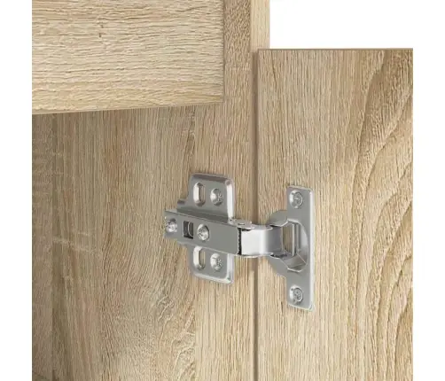 Laud Sahtliga Riiuliga Sonoma Tamm 140 X 49 X 76 Cm Tehispuit