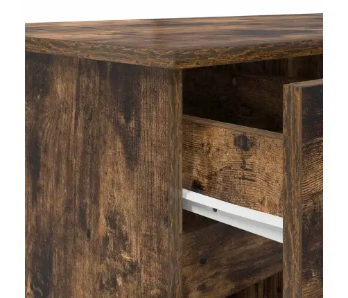 Stalas Dūminio Ąžuolo 140 X 49 X 76 Cm Apdirbta Mediena