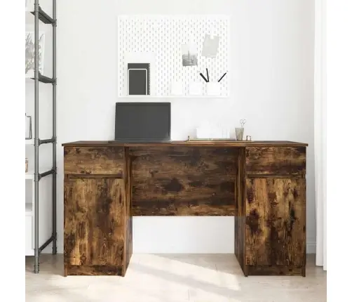 Stalas Dūminio Ąžuolo 140 X 49 X 76 Cm Apdirbta Mediena