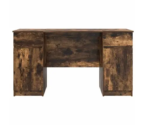 Stalas Dūminio Ąžuolo 140 X 49 X 76 Cm Apdirbta Mediena