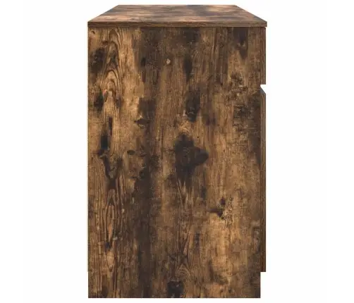 Stalas Dūminio Ąžuolo 140 X 49 X 76 Cm Apdirbta Mediena